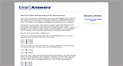 Desktop Screenshot of erroranswers.net